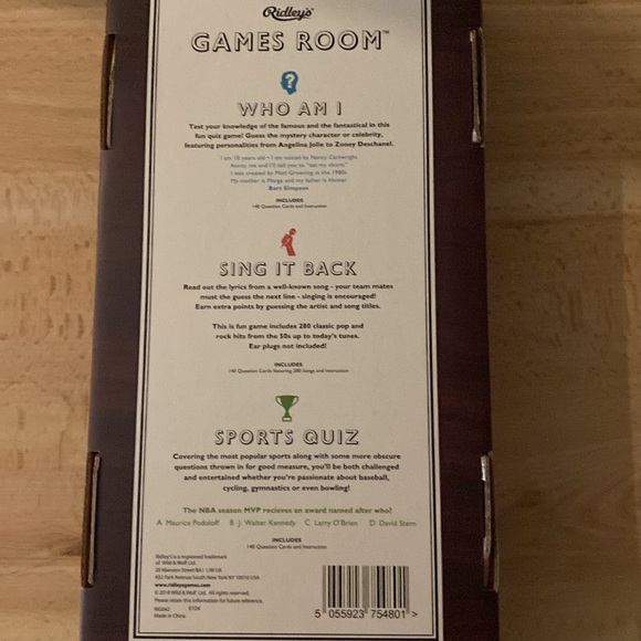 Ridley’s Game Room Brand new in box - Picture 2 of 2
